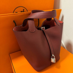 에르메스 피코탄 22 루즈아쉬 은장