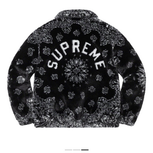 슈프림 반다나 퍼자켓