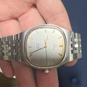 오메가 빈티지 드빌 메탈 시계 남성용 정품 수리필요