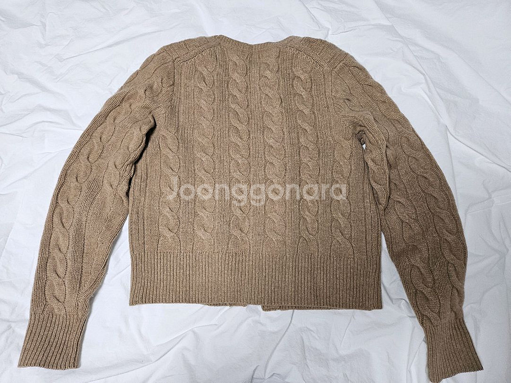 폴로 랄프로렌 여성 케이블니트 울 캐시미어 가디건--4