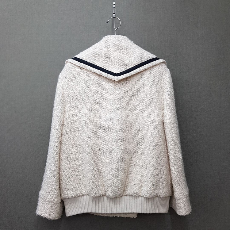 럭키슈에뜨 2023 부클 더블 자켓 36사이즈--3