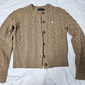 폴로 랄프로렌 여성 케이블니트 울 캐시미어 가디건