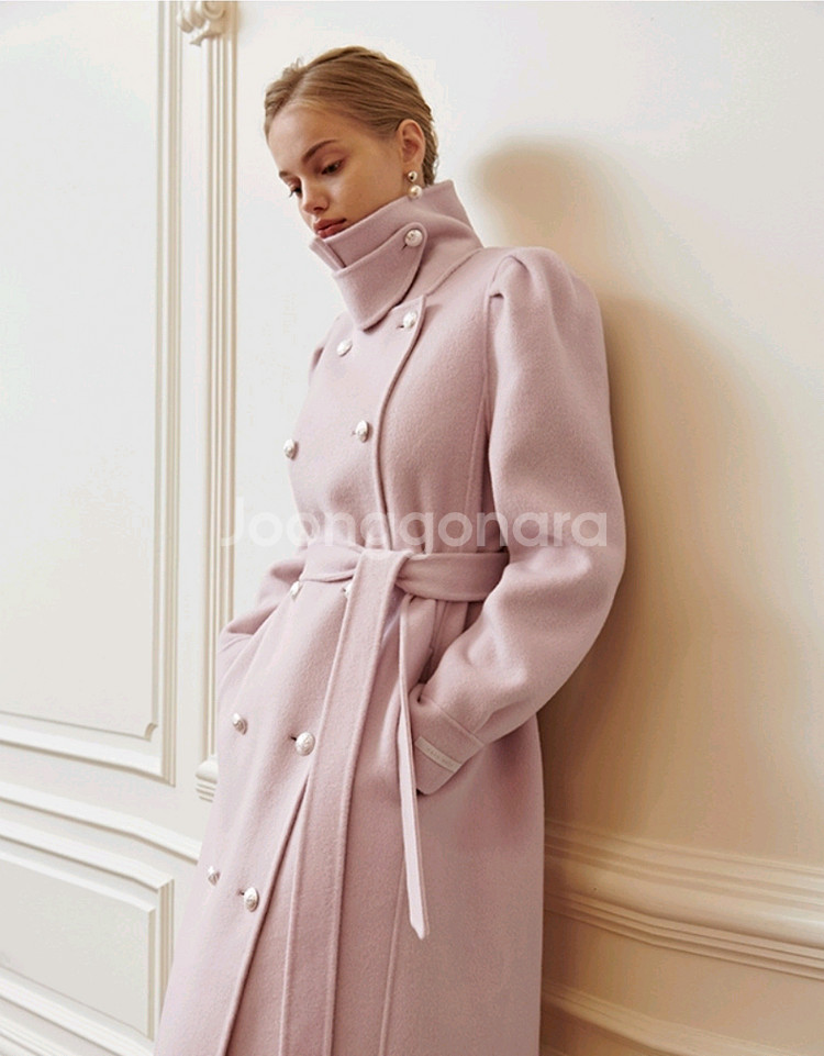 줄로그 어깨셔링 핸드메이드 롱코트--7