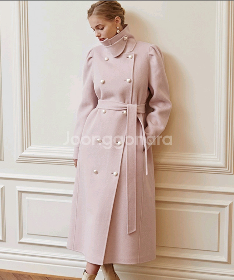 줄로그 어깨셔링 핸드메이드 롱코트--8