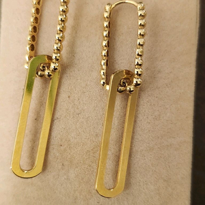 14k 골드 체인 귀걸이