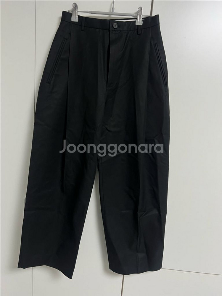 파사드패턴 코튼 라운드 팬츠--3