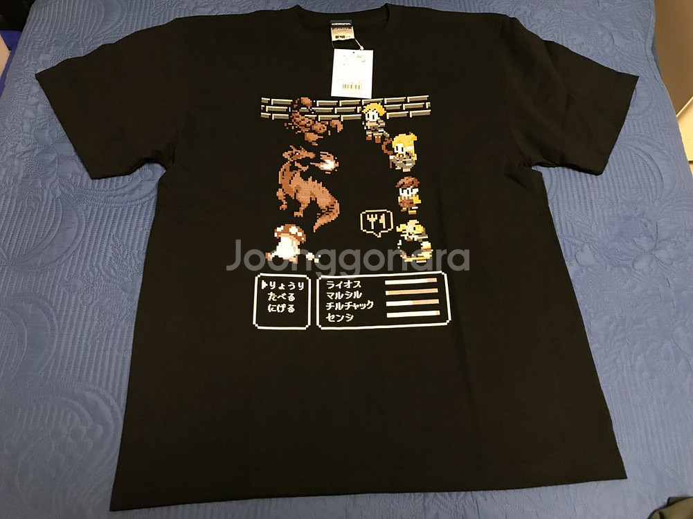 코스파 COSPA 만화 던전밥 픽셀 아트 도트 게임 반팔 티셔츠 L 사이즈 미사용 새상품--1