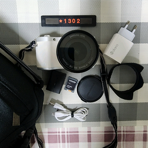 삼성 NX 300M 디지털카메라 화이트바디 가방세트