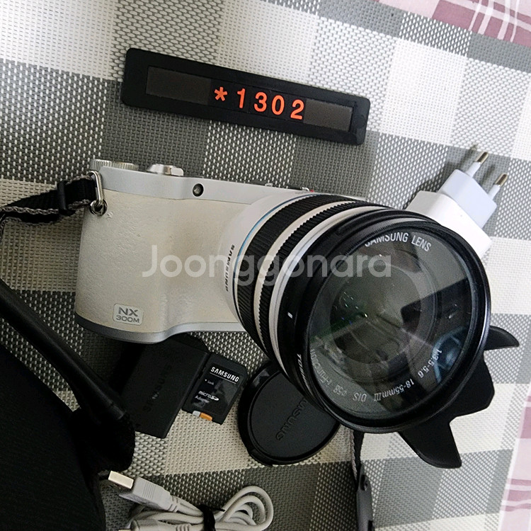 삼성 NX 300M 디지털카메라 화이트바디 가방세트--1