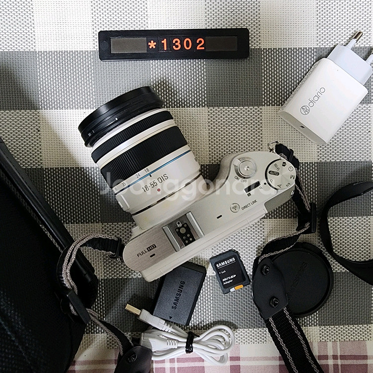 삼성 NX 300M 디지털카메라 화이트바디 가방세트--2