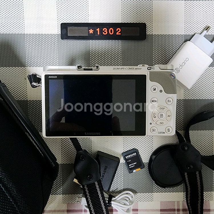 삼성 NX 300M 디지털카메라 화이트바디 가방세트--3