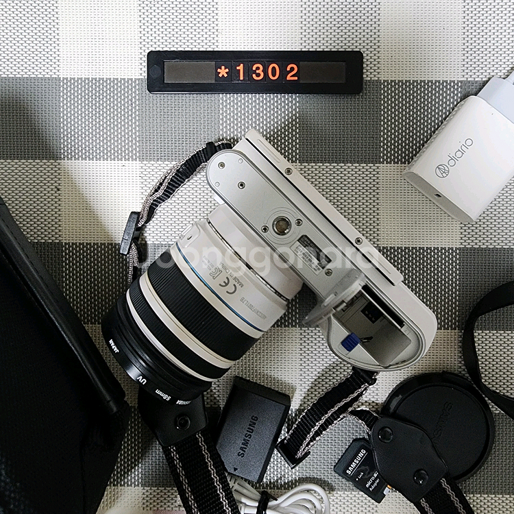 삼성 NX 300M 디지털카메라 화이트바디 가방세트--6