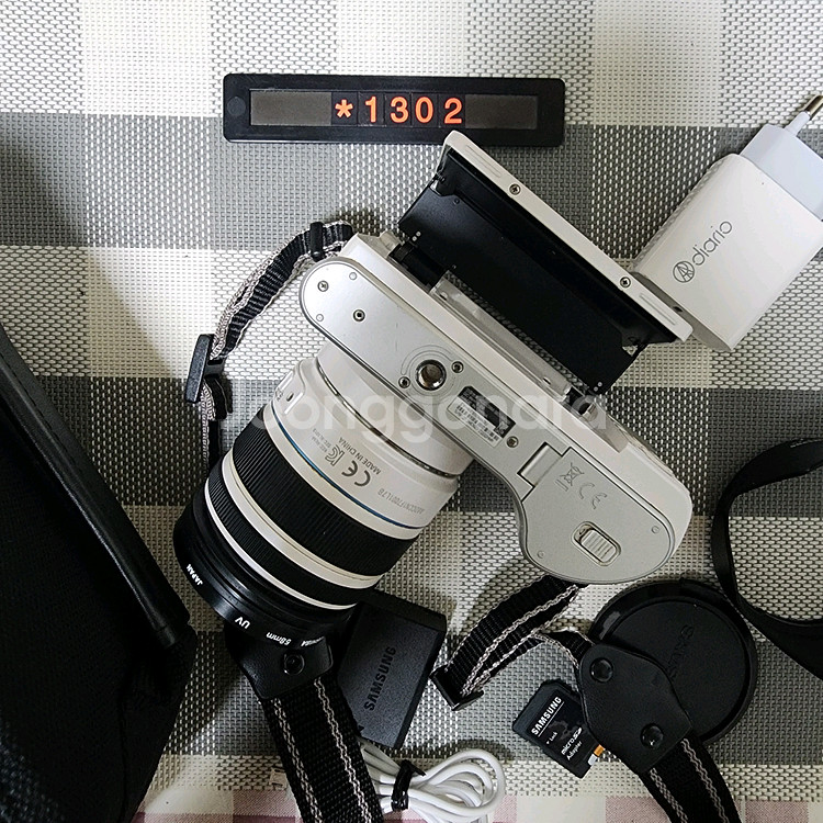 삼성 NX 300M 디지털카메라 화이트바디 가방세트--5