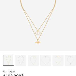 디올 CD BEE 목걸이