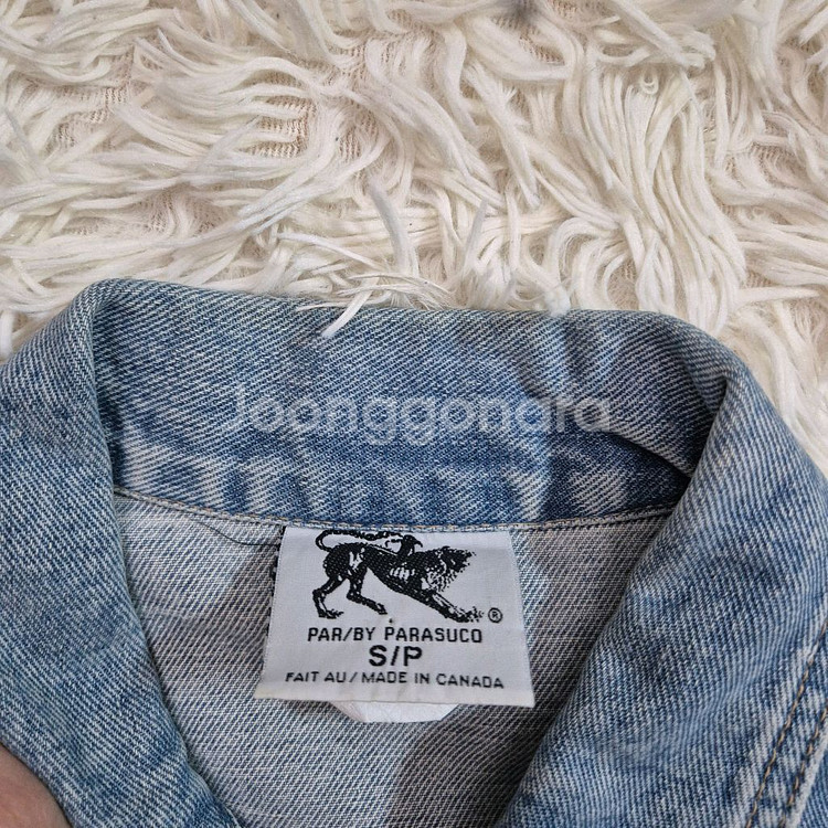 Parasuco 파라수코 빈티지 크롭 데님자켓--4