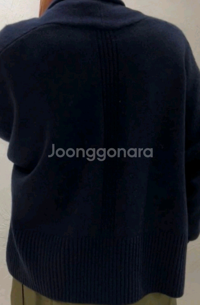 부루하하 브루하하 울 캐시미어 가디건--3