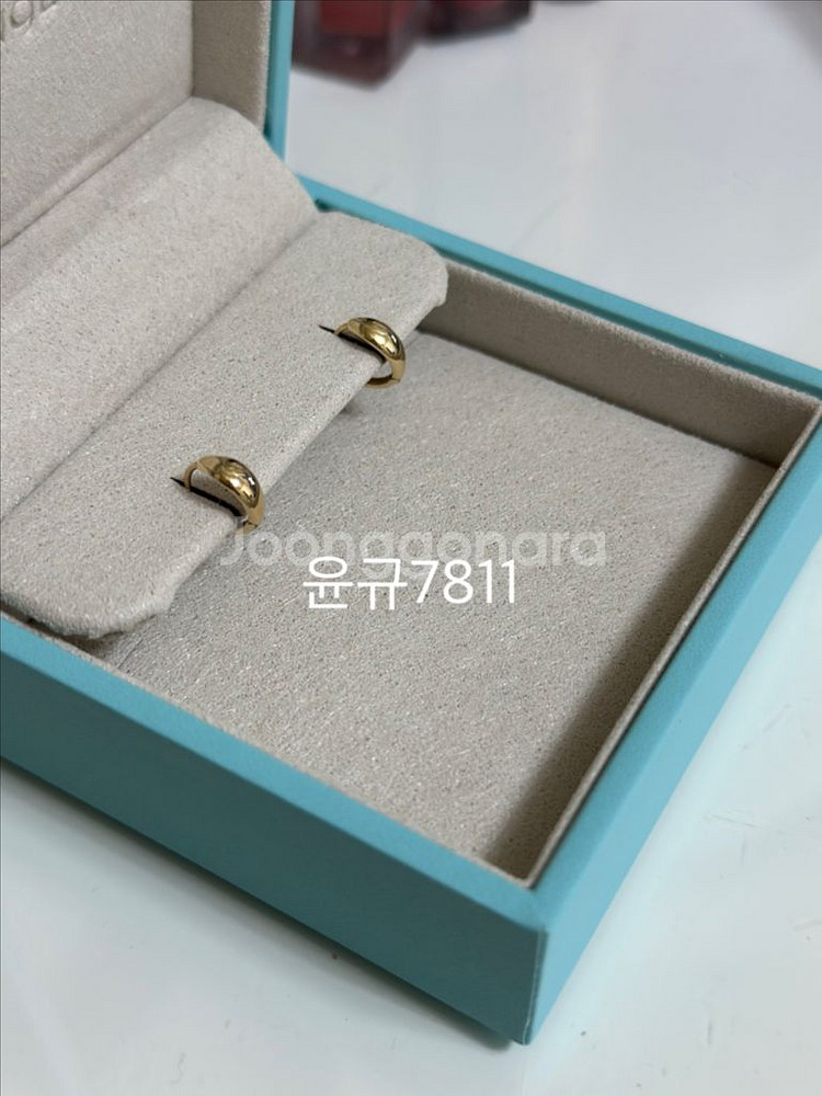 14k 골드 원터치 링귀걸이--1