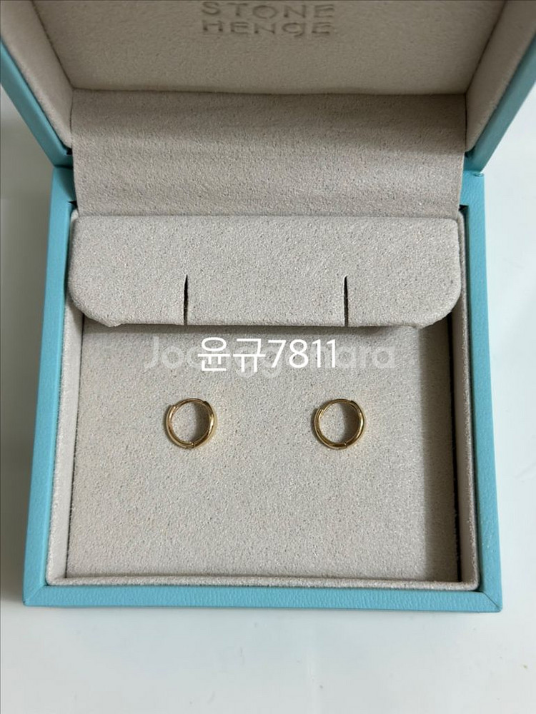 14k 골드 원터치 링귀걸이--2