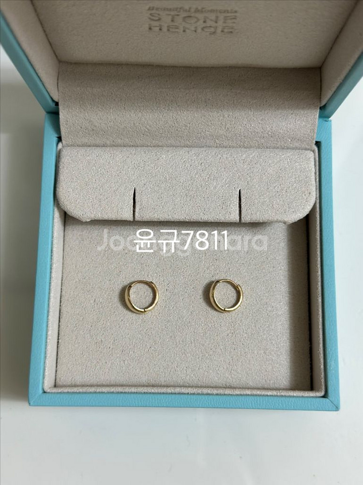 14k 골드 원터치 링귀걸이--3