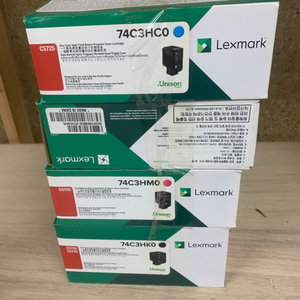 [새제품] Lexmark CS720 / CS725 정품 고용량 토너 4종 세트 (C/M/Y/K)