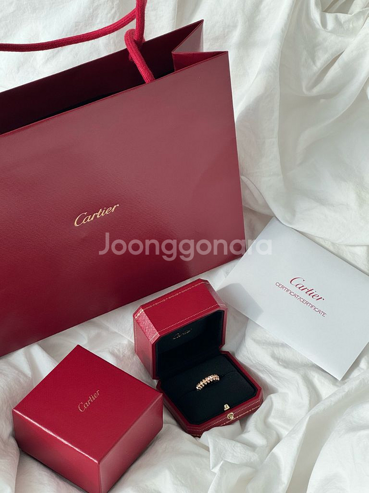 까르띠에 클래쉬 드 링 52호 로즈골드--0