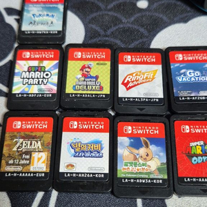 닌텐도 스위치 게임 칩 모음