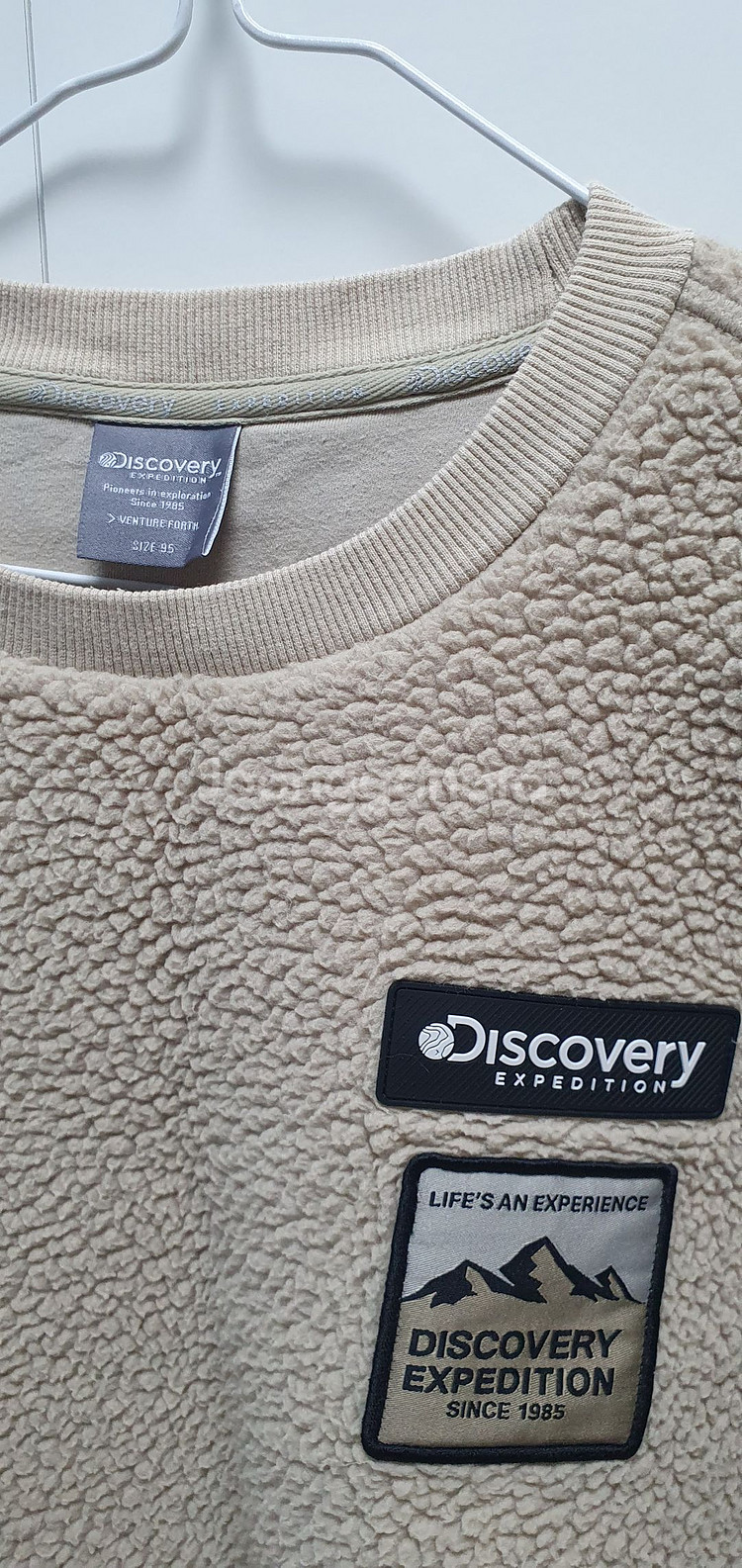 디스커버리 DXMT79061 와펜포인트 후리스 맨투맨 판매--2