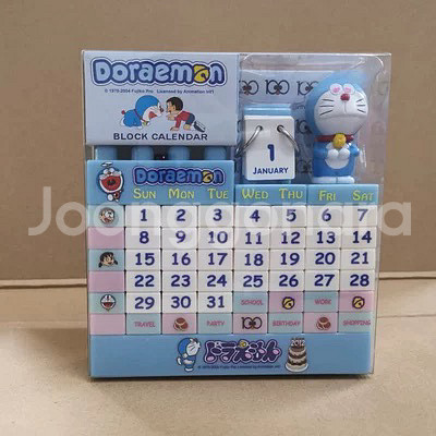 도라에몽 블록 만년달력 캘린더--0