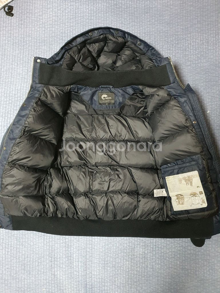 네파 머큐리 덕다운 숏패딩 자켓 L사이즈 팔아요--3