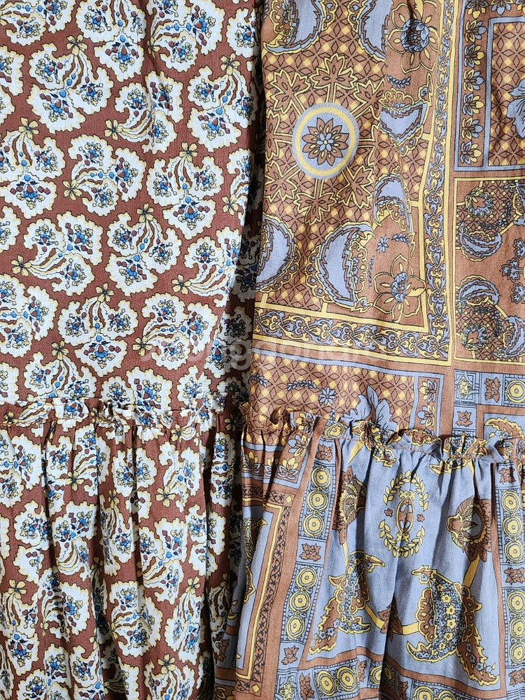 써스데이아일랜드 플로럴 패턴 롱스커트 S--4