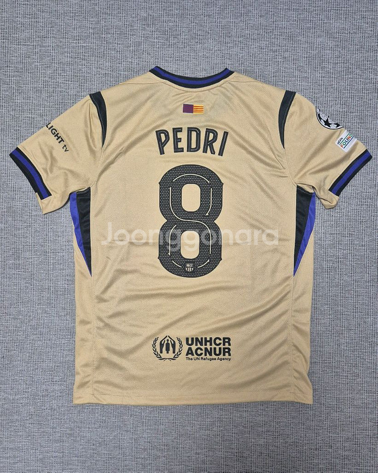 25-26 바르샤 어웨이 페드리 유니폼 M 레플리카--0