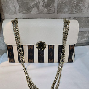 메트로시티 가죽 배색 체인백