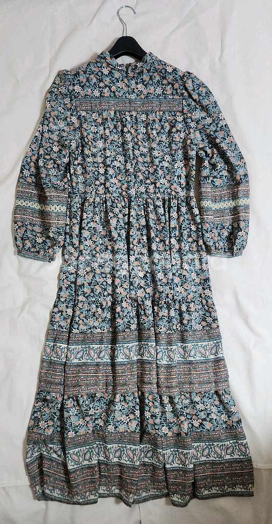 써스데이아일랜드 플로럴 패턴 롱 원피스 S--1