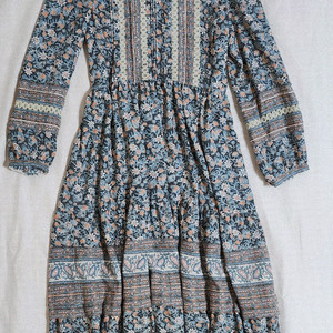 써스데이아일랜드 플로럴 패턴 롱 원피스 S