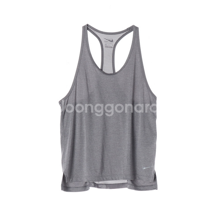 [L]나이키 그레이 드라이핏 메쉬 망고나시 스포츠 나시 탱크탑--0