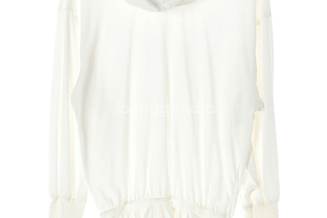 [S]자라 아이보리 터틀넥 긴팔 롱 블라우스--2