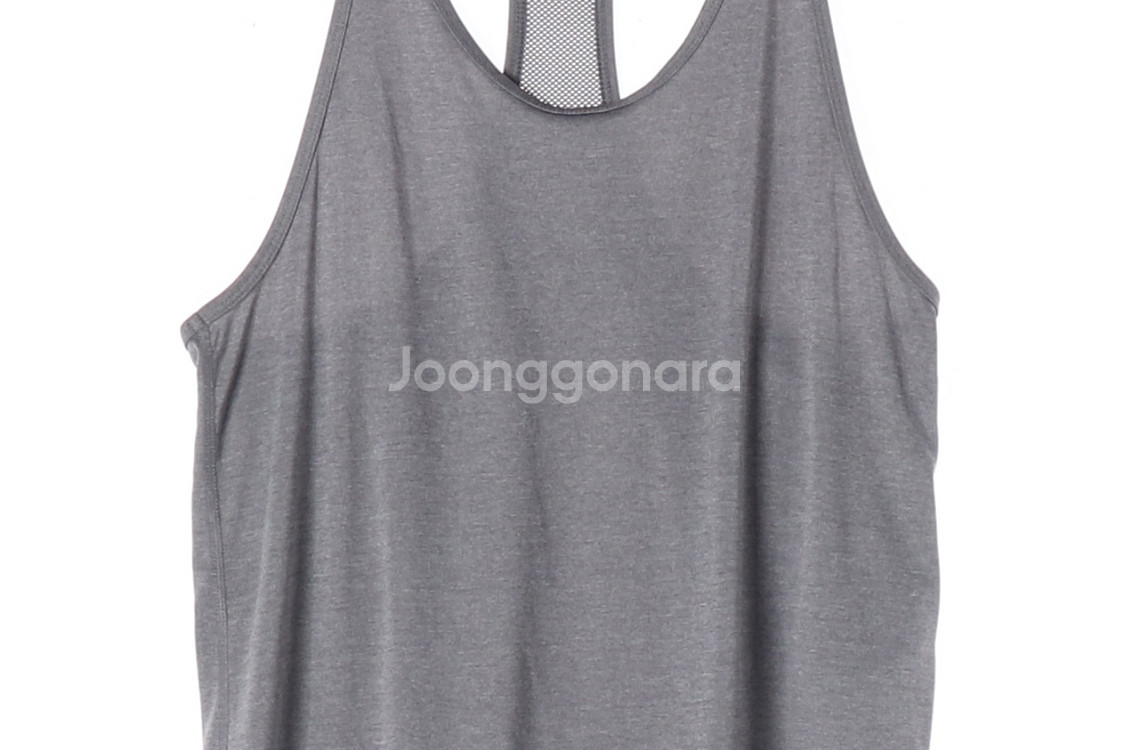 [L]나이키 그레이 드라이핏 메쉬 망고나시 스포츠 나시 탱크탑--2