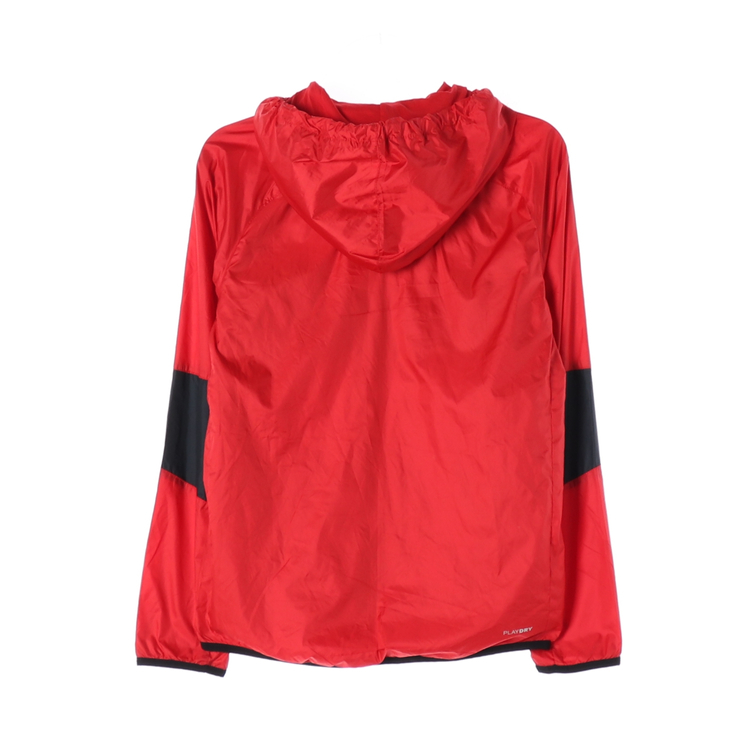 [M]리복 레드 배색 바람막이 후드 집업 재킷 점퍼--4