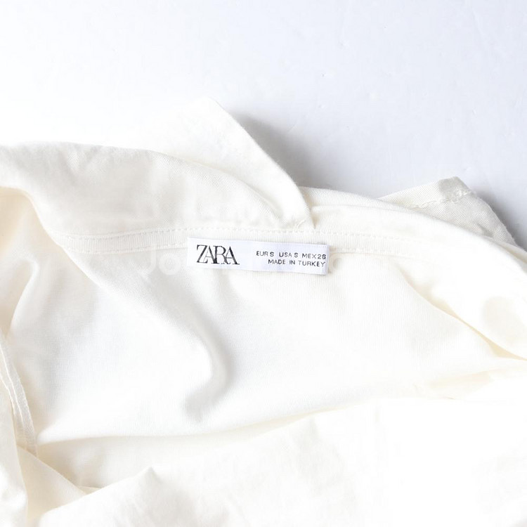 [S]자라 아이보리 터틀넥 긴팔 롱 블라우스--5