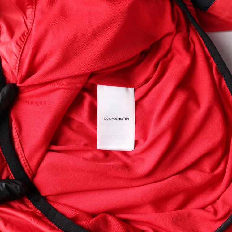 [M]리복 레드 배색 바람막이 후드 집업 재킷 점퍼--6