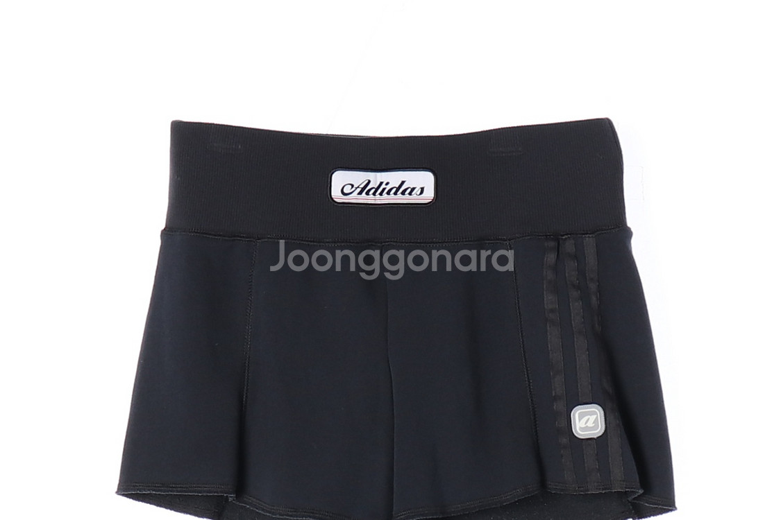 [M]아디다스 블랙 로고 밴딩 쇼츠 반바지 리니지 10C 숏 팬츠--1