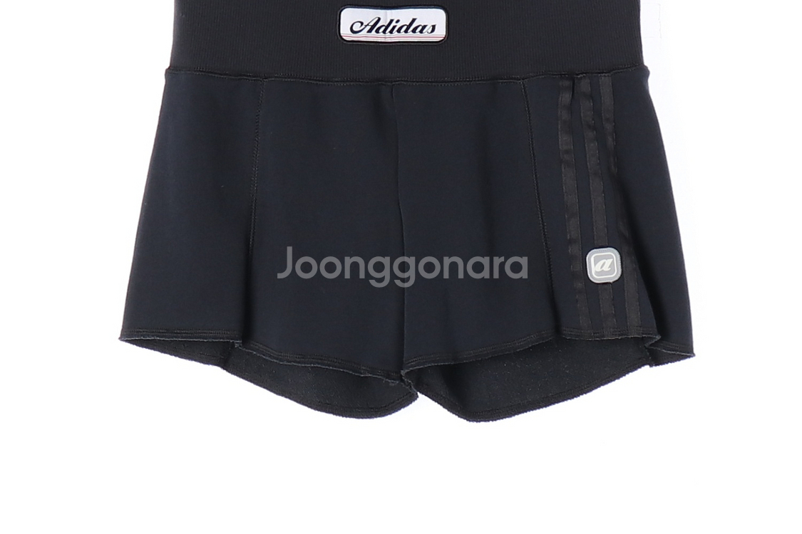 [M]아디다스 블랙 로고 밴딩 쇼츠 반바지 리니지 10C 숏 팬츠--2