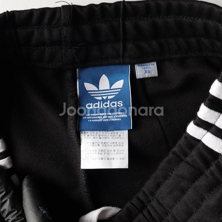 [XS]아디다스 블랙 슈퍼스타 유로파 트랙팬츠 트레이닝 바지--5