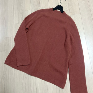 빈스 VINCE 캐시미어100% 반목 니트 모크넥 핑크브라운 스웨터