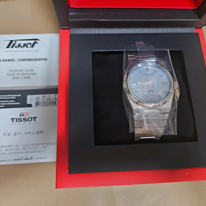 티쏘 PRX 파워매틱 80 35mm 아이스블루 T137.207.11.351.00 시계