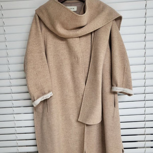 한섬 마인 핸드메이드 후드 코트