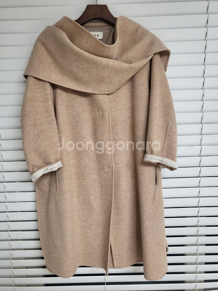 한섬 마인 핸드메이드 후드 코트--1