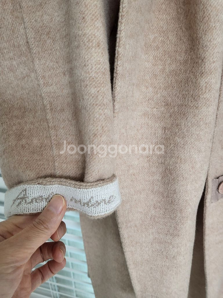 한섬 마인 핸드메이드 후드 코트--4