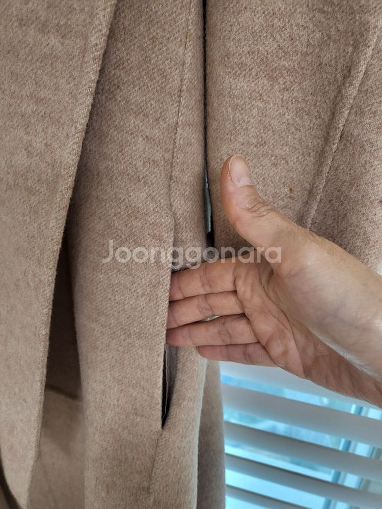 한섬 마인 핸드메이드 후드 코트--3