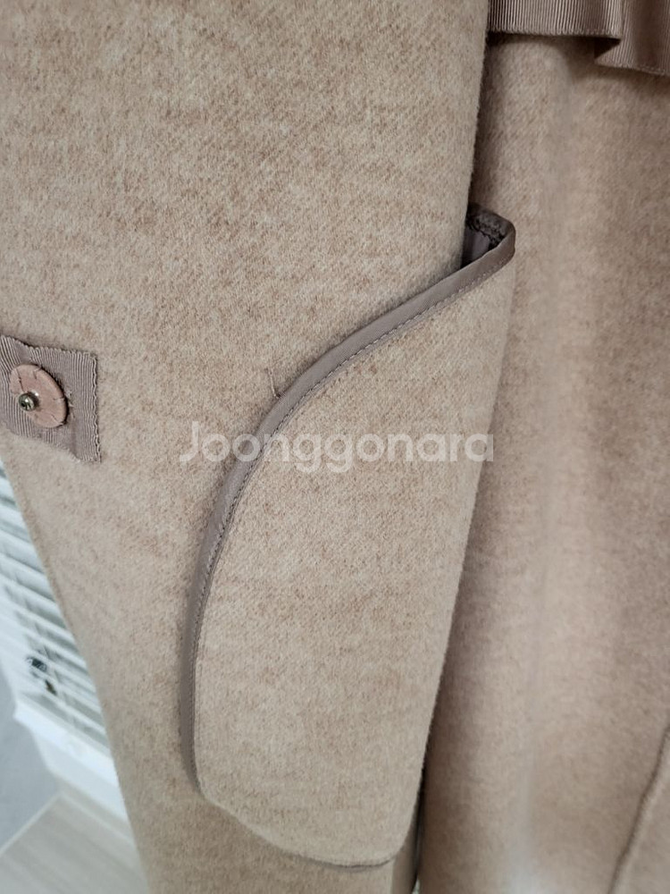 한섬 마인 핸드메이드 후드 코트--5